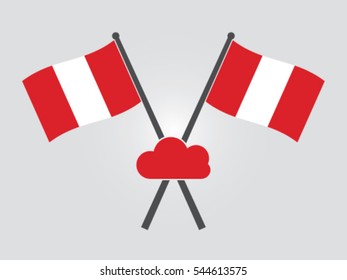 Peru Emblem Cloud Computer
