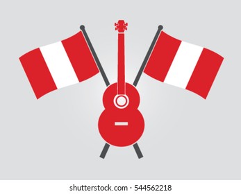 Peru Emblem Guitar