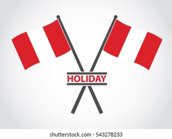 Peru Emblem Holiday