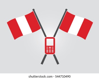 Peru Emblem Mobile Phone