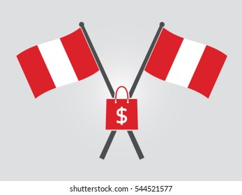 Peru Emblem Shopping Dollar