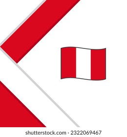 Peru Flag Abstract Background Design Template. Peru Independence Day Banner Social Media Post. Peru Illustration