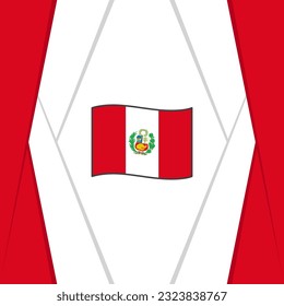 Peru Flag Abstract Background Design Template. Peru Independence Day Banner Social Media Post. Background