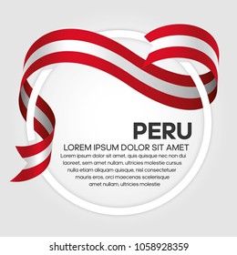 Peru flag background