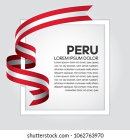 Peru flag background