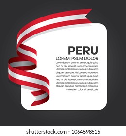 Peru flag background