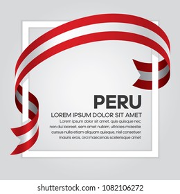 Peru flag background