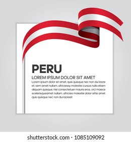 Peru flag background