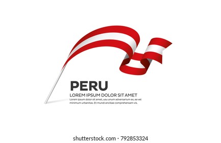 Peru flag background