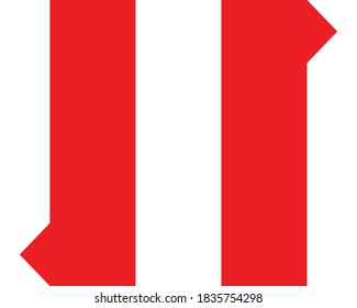 Peru flag background vector graphic. 