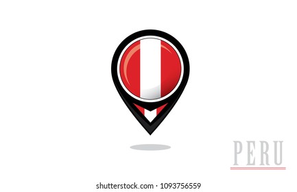 peru flag and center