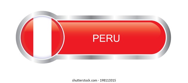 Peru Flag glossy banner 