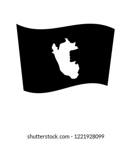 Peru flag icon. Trendy Peru flag logo concept on white background from Country Flags collection. Suitable for use on web apps, mobile apps and print media.