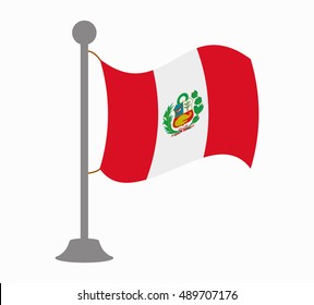 peru flag mast