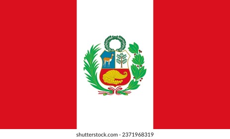 Peru Flag. National Peru flag. Flag of Peru. The flag of Peru Vector graphics