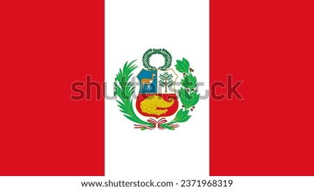 Peru Flag. National Peru flag. Flag of Peru. The flag of Peru Vector graphics