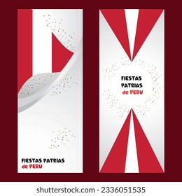 peru flag poster independence day celebration