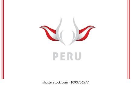 peru flag and tulip