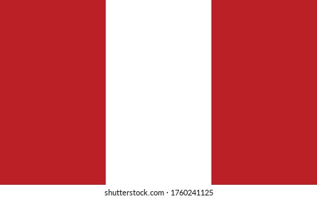 Peru flag vector eps 10