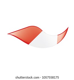 Peru flag, vector illustration