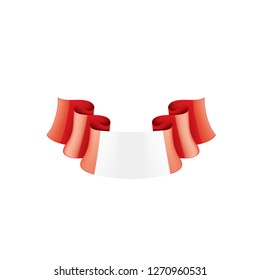 Peru flag, vector illustration on a white background