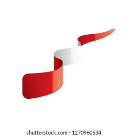 Peru flag, vector illustration on a white background