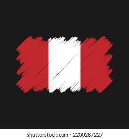 Peru Flag Vector. National Flag