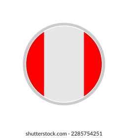 Peru flags icon set, Peru independence day icon set vector sign symbol