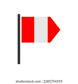 Peru flags icon set, Peru independence day icon set vector sign symbol