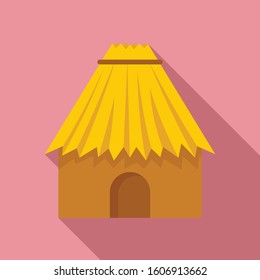 Peru house icon. Flat illustration of Peru house vector icon for web design