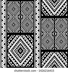 Peru Ikat Tribal Pattern Vector Seamless Stock Vector (Royalty Free ...