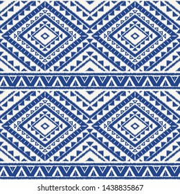 Peru Ikat Tribal Pattern Vector Seamless Stock Vector (Royalty Free ...