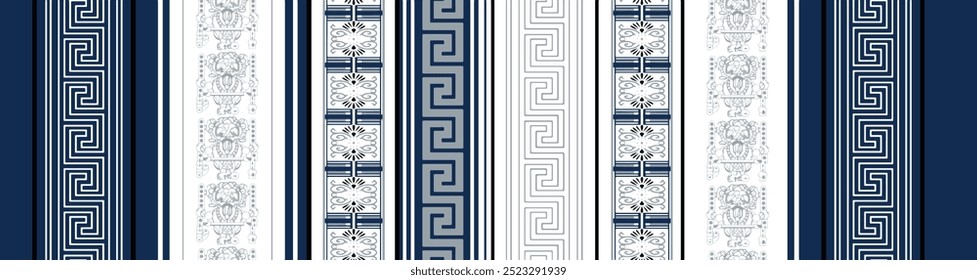 Peru ikat tribal pattern vector seamless. Traditional incan embroidery art print. Ethnic geometric border texture. African background for boho textile, blanket, fabric and backdrop template.