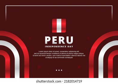 Peru Independence Day Design Background For International Moment