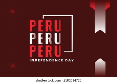 Peru Independence Day Design Background For International Moment