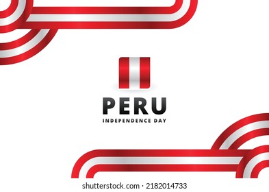 Peru Independence Day Design Background For International Moment