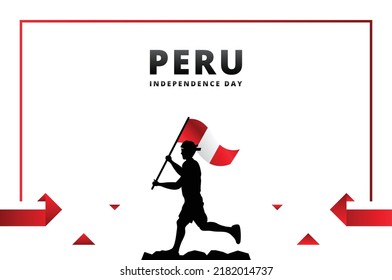 Peru Independence Day Design Background For International Moment