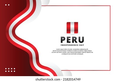 Peru Independence Day Design Background For International Moment