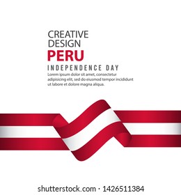 Peru Independent Day Poster Creative Design Illustration Vector Template