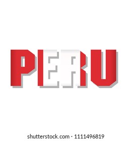 PERU Letter flag icon