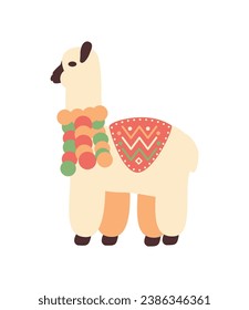 peru llama animal illustration isolated