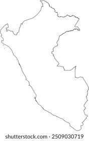 PERU MAP with its administrative divisions and regions