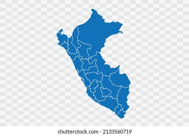 Peru Map blue Color on Backgound png