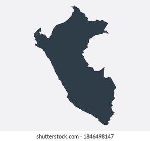 Mapa del Perú, Mapa plano del país 