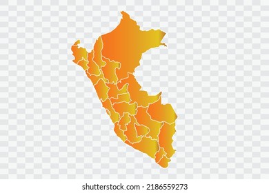Peru Map Gold Dust Color on White Backgound png