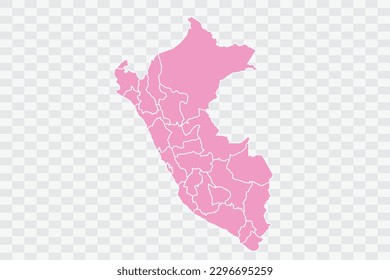 Peru Map pink Color Background quality files png