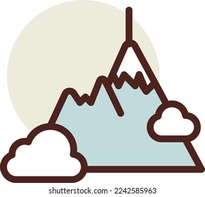 ilustración de monumento perú con estilo plano