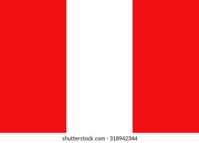 Peru national flag. Vector EPS8