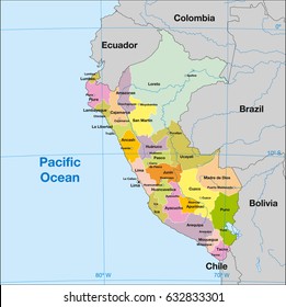 Peru Political Map