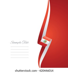 Peru right side brochure cover vector